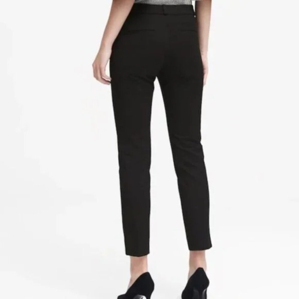 BANANA REPUBLIC Sloan Black Ankle Straight Leg Trousers - EUC - Picture 2 of 11
